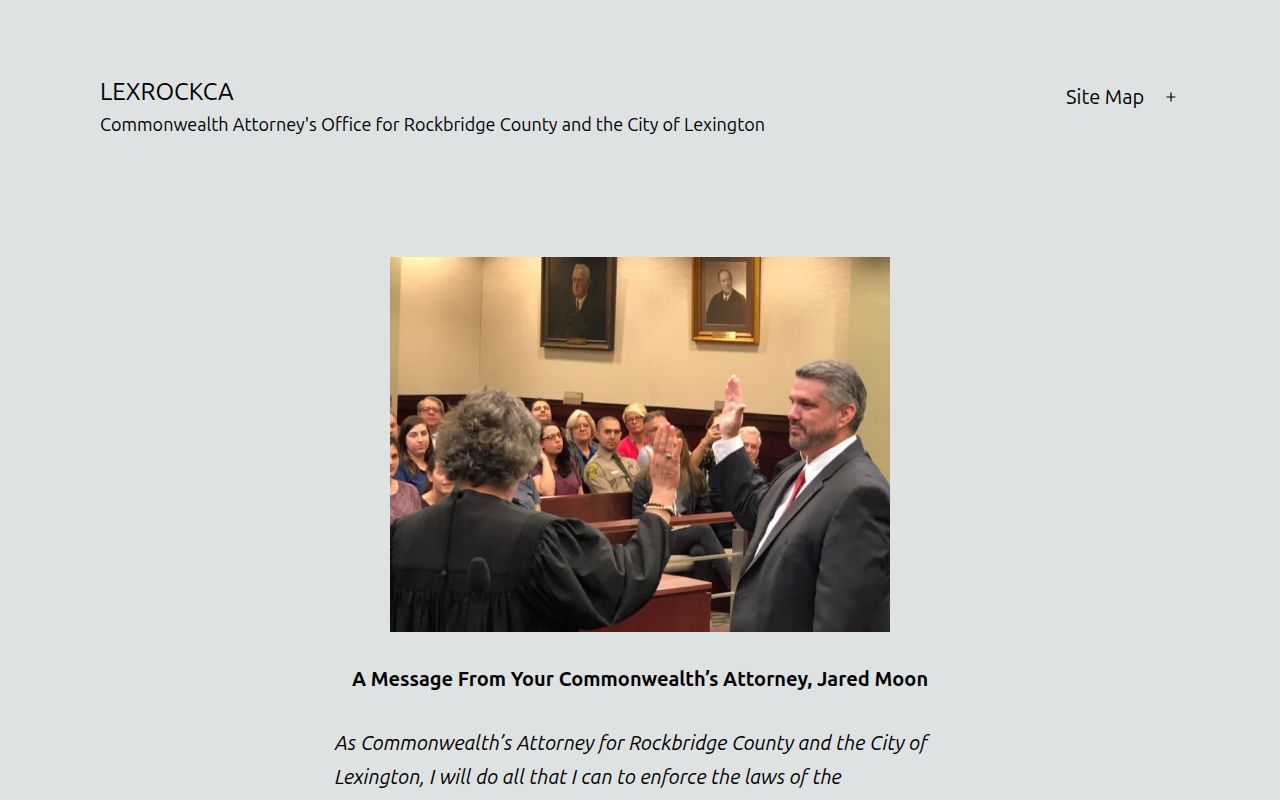 Rockbridge County criminal case Commonwealth Attorney office source