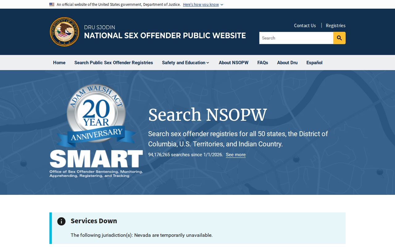 Rockbridge County sex offender search national NSOPW interface